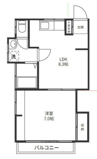 【間取り】 | ハイスカイ山王Ⅱ | 間取りです。