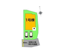 【区画図】 | 福岡市城南区片江1丁目1期　1号棟（全1棟）【仲介手数料無料・0円】 | 区画図です。1号棟