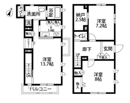 タウンライズ・コートの間取り