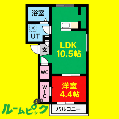 Prinzenpark　名古屋市賃貸　仲介手数料無料の間取り