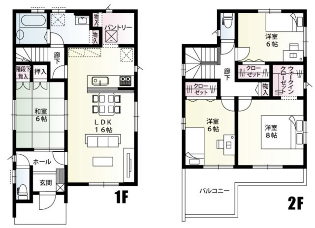【間取り】 | 加須市北下新井　新築戸建　全5棟　5号棟