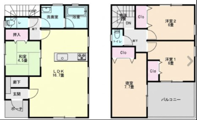 【間取り】 | 加須市久下5丁目　中古戸建