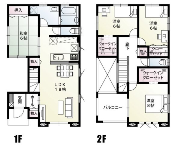 【間取り】 | 加須市北下新井　新築戸建　全5棟　4号棟