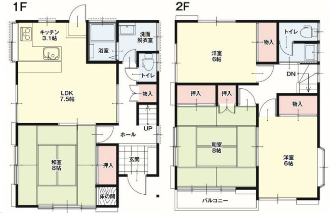 【間取り】 | 加須市不動岡3丁目　中古戸建