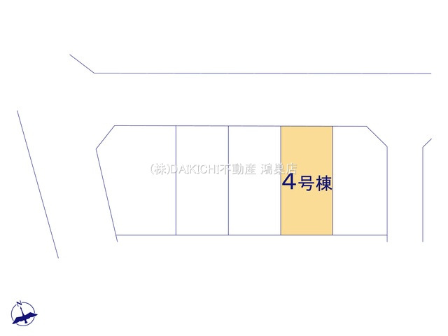 【区画図】 | 加須市三俣1丁目　Livele Garden.S　新築戸建　全5棟　4号棟