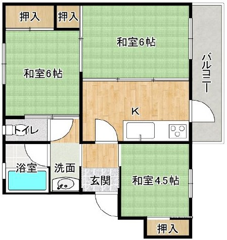 西舞子厚生年金住宅の間取り