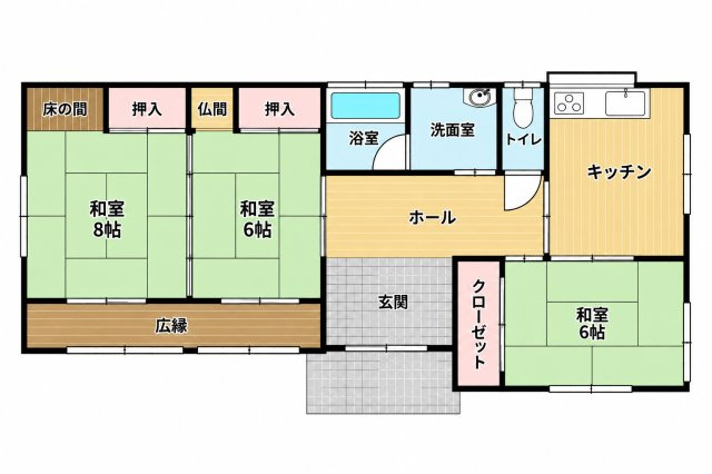 茂原市茂原　中古戸建の間取り