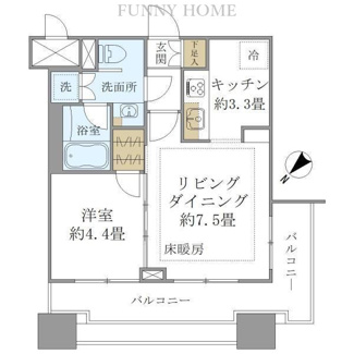 【間取り】 | グラーサ白金高輪