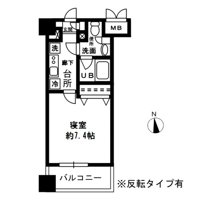 新品家具付きマンション荒木町17(KaGood東京)の間取り|※間取りと異なる場合は現状を優先します。