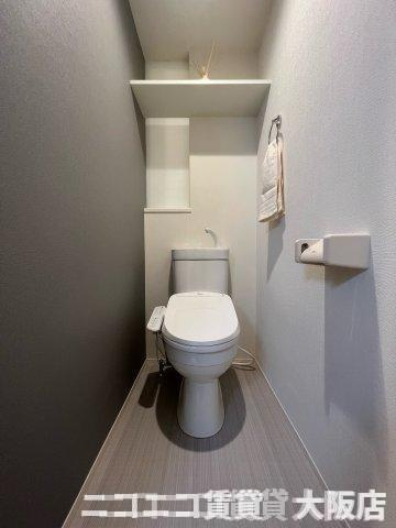 京都市伏見区深草大亀谷西寺町のアパートのトイレ|CG画像です。家具家電付きではありません