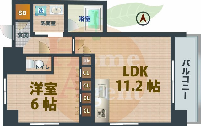 【間取り】 | リコットハウス中野新橋 | 1LDKのお部屋です。