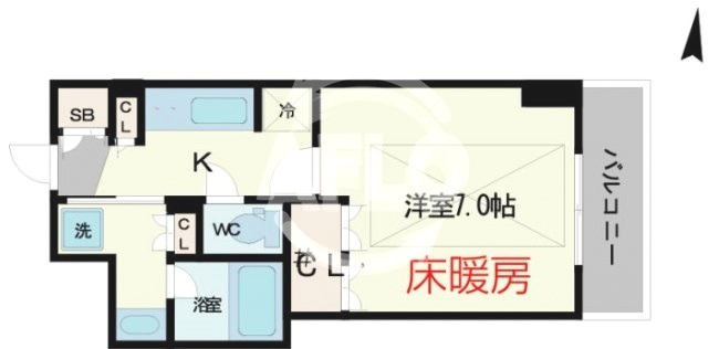 アーバネックス四ツ橋　堀江小学校区の間取り|アーバネックス四ツ橋　間取り