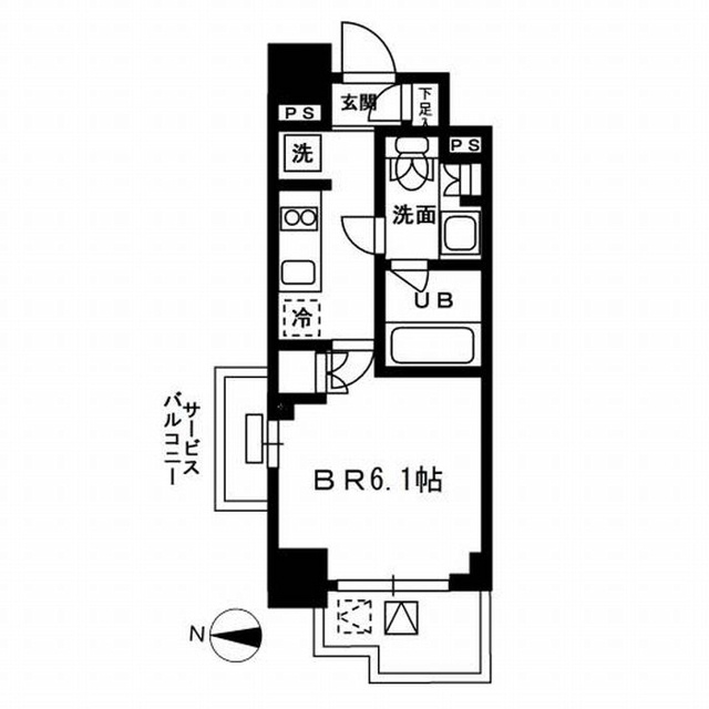 新品家具付きマンション新宿10(KaGood東京)の間取り|※間取りと異なる場合は現状を優先します。