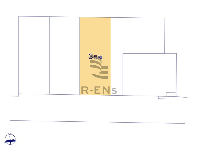 【区画図】 | 練馬区高松６丁目　新築戸建て　３号棟 | 光が丘駅徒歩5分の立地に全5棟が誕生です