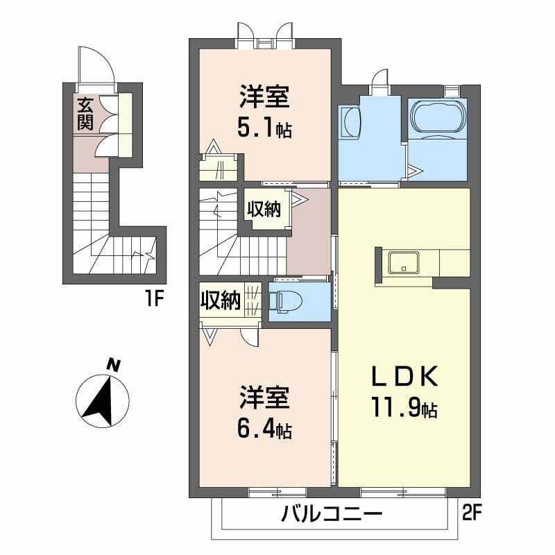 セントポーリア　Ｄ棟 の間取り