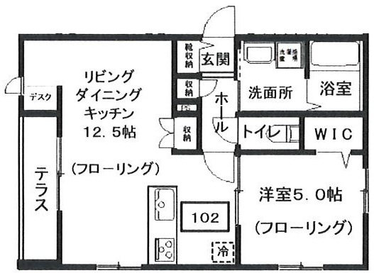 メゾンブラッシュ代々木上原Ⅱの間取り