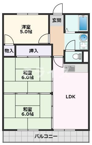 【間取り】 | ユーハイツ長野