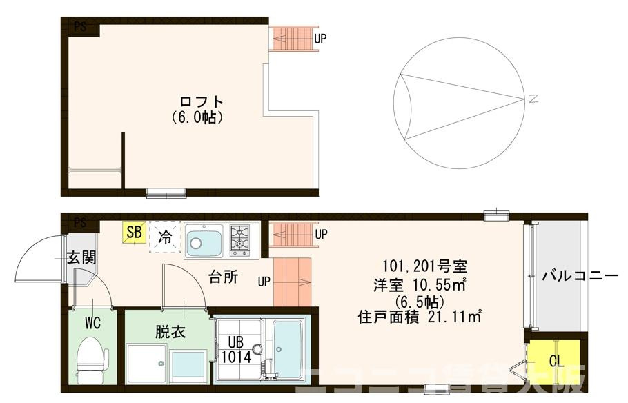神戸市垂水区川原１丁目のアパートの間取り