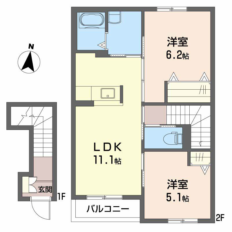 シャーメゾン晟 の間取り