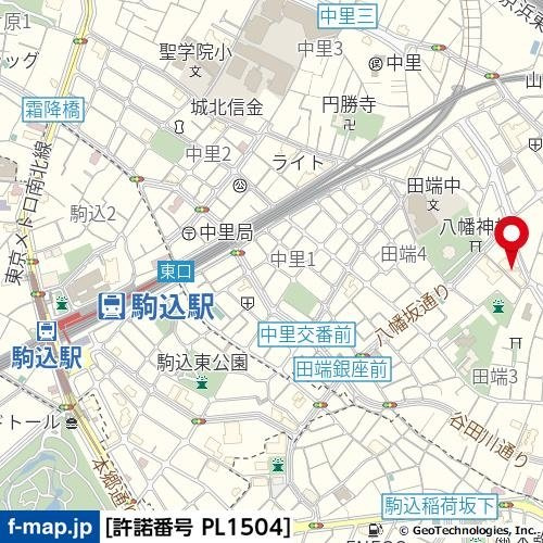 ハウス山の手八幡坂の地図