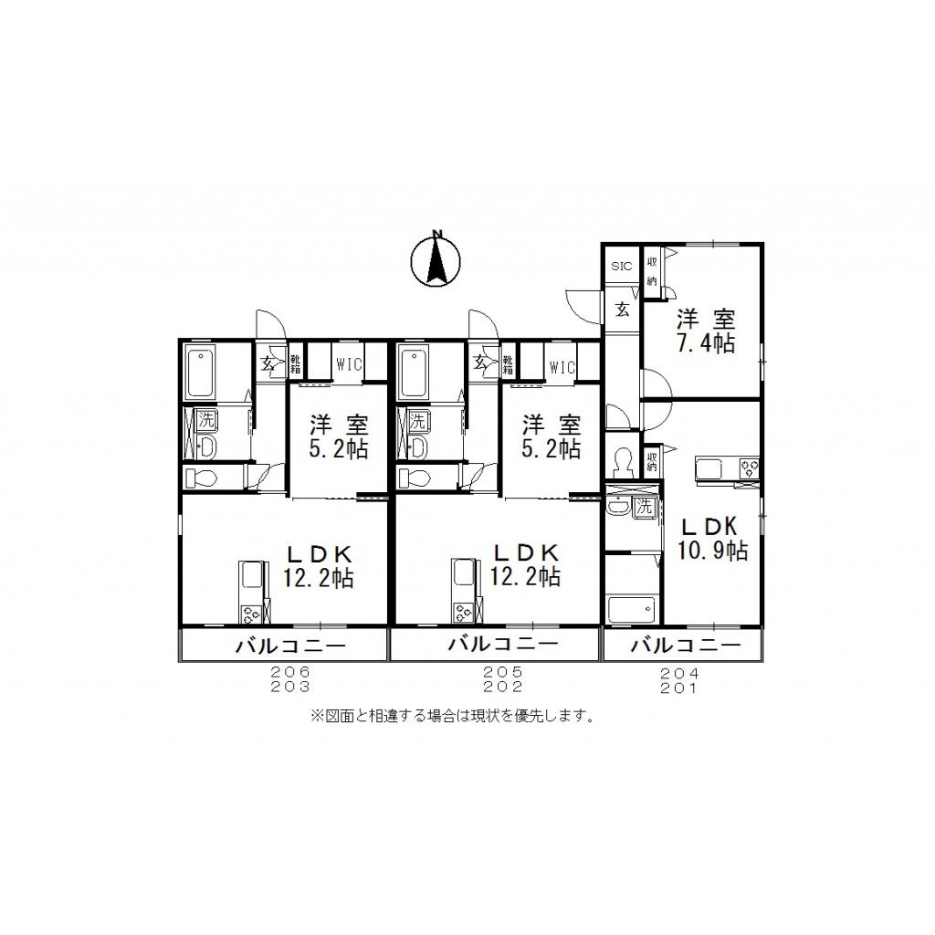 ラピナス（30＊）の間取り
