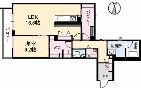 ＣｌｏｃｈｅｔｔｅＫ の間取り