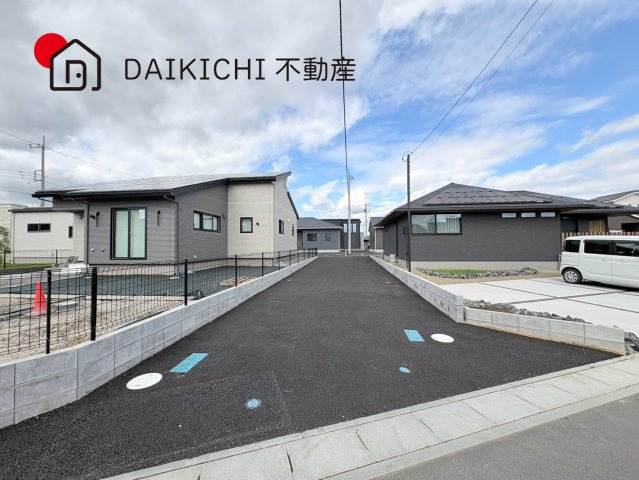 【前面道路含む現地写真】 | 加須市下高柳第3　CRADLE GARDEN　新築戸建　全3棟　1号棟