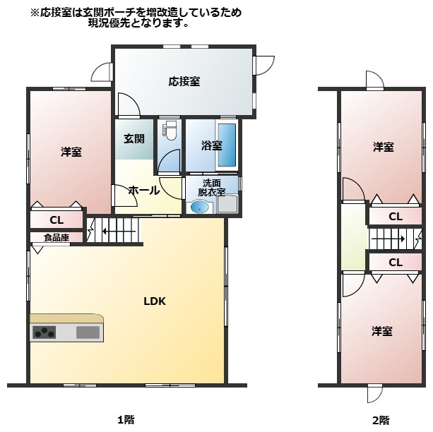 北諸県郡三股町大字樺山の中古一戸建の間取り
