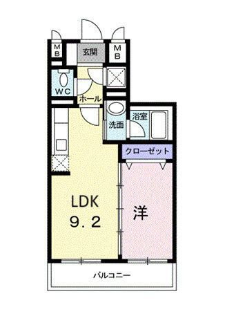 アルドール・Ｋの間取り|間取りです。