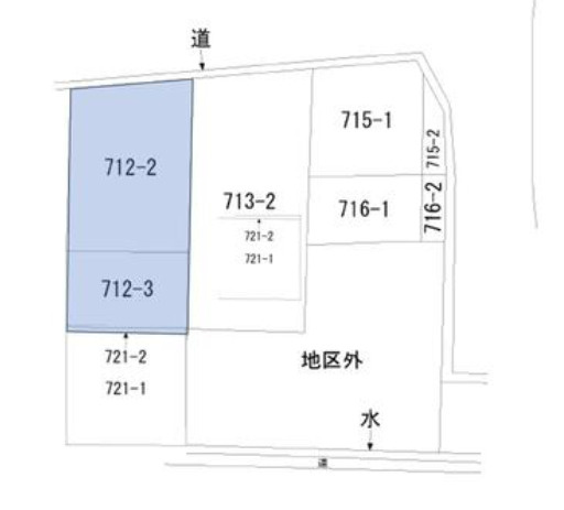 あわら市大溝１丁目　土地の土地図