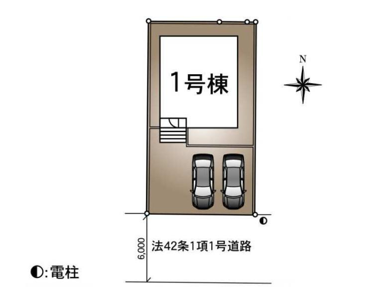 龍ケ崎市松ケ丘第7　新築戸建の区画図