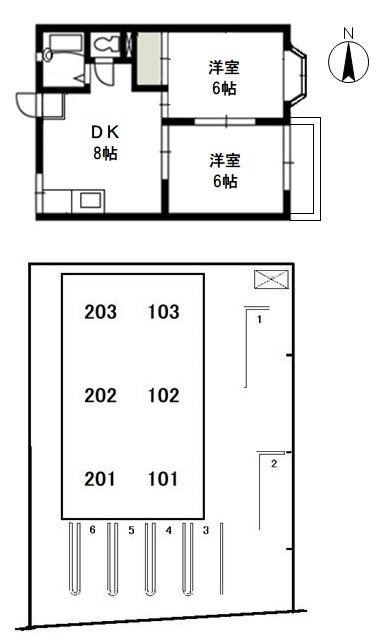 メゾンサンキール の間取り