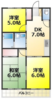 【間取り】 | グリーンヒルズ南大泉B棟