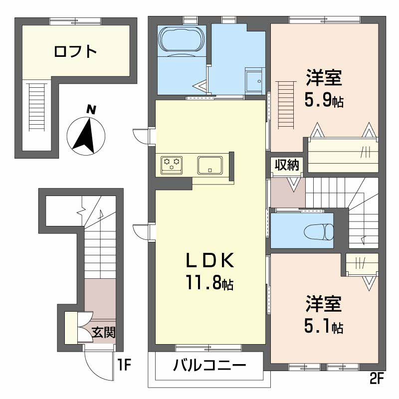 シャーメゾン　プレミアス の間取り