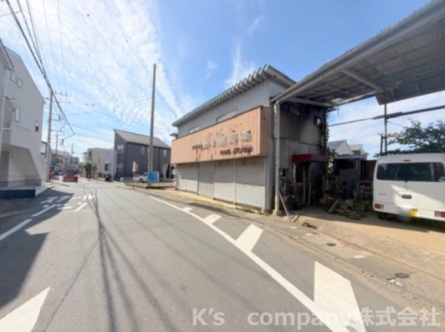 ■高座郡寒川町中瀬　建築条件無し　売地の前面道路含む現地写真|前面道路の様子です◇