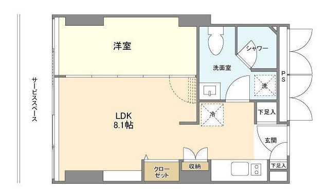 フロンティアレジデンスザタワー品川の間取り|間取りです。