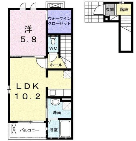 【間取り】 | 宇多津町新開アパート
