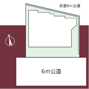 厚木市愛名　中古戸建の区画図