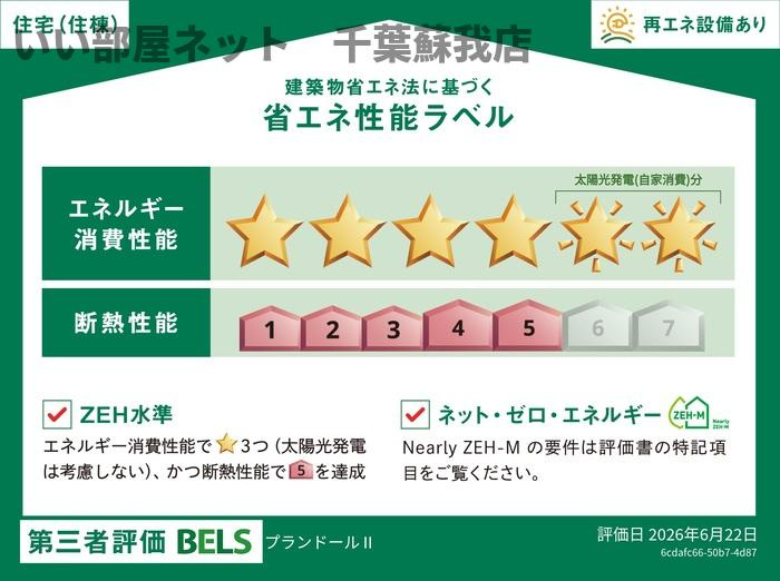 プランドールⅡの省エネ性能ラベル|同メーカー施工イメージ画像です！
