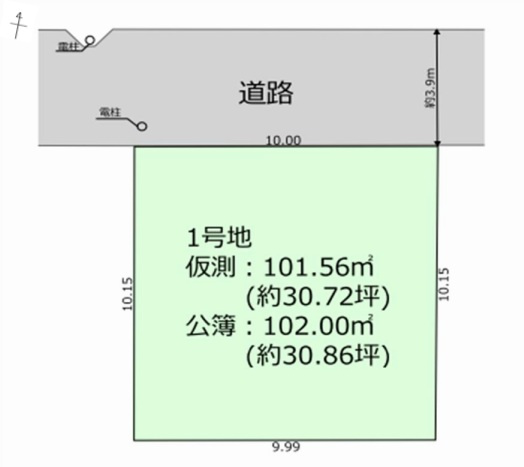 越谷市　大成町6丁目　売地　全1区画