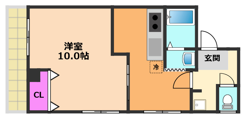 クリスタルコートの間取り