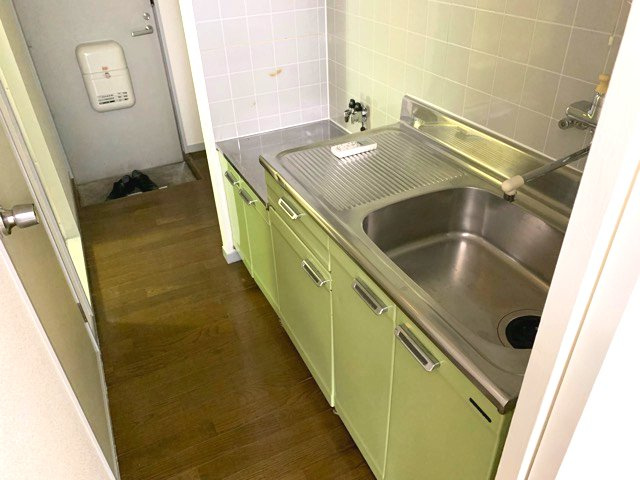 板橋区富士見町のアパートのキッチン