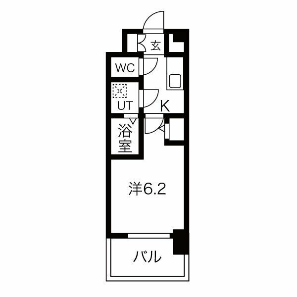 エスリード上前津LIVIAの間取り