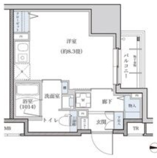 パークアクシス新栄の間取り