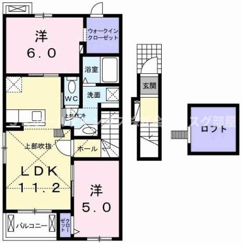 ラポール　Ｂの間取り