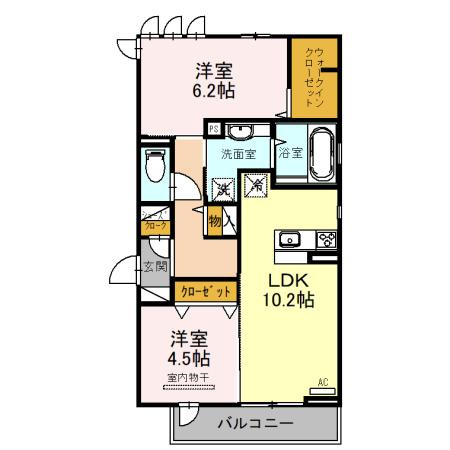 エスポワール老原の間取り