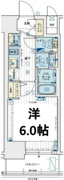 エステムコート名古屋新栄アクシスの間取り