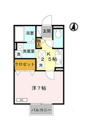 サンクレール志紀の間取り