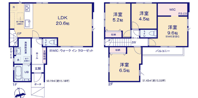 福岡市早良区早良１丁目の新築一戸建の間取り