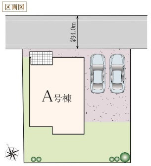 船橋市田喜野井１丁目３４２番の区画図